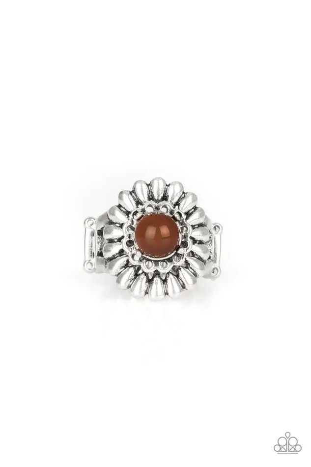 Paparazzi Jewelry Rings Paparazzi Ring Poppy Pep Brown