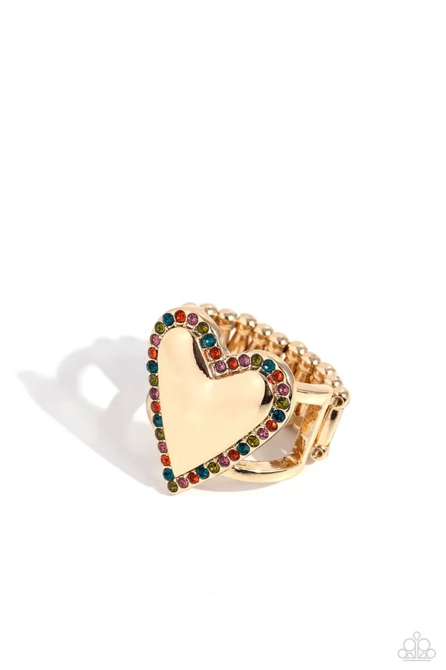 Paparazzi Jewelry Rings Paparazzi Ring Smitten Shimmer Gold Paparazzi Jewelry Rings Paparazzi Ring Smitten Shimmer Gold