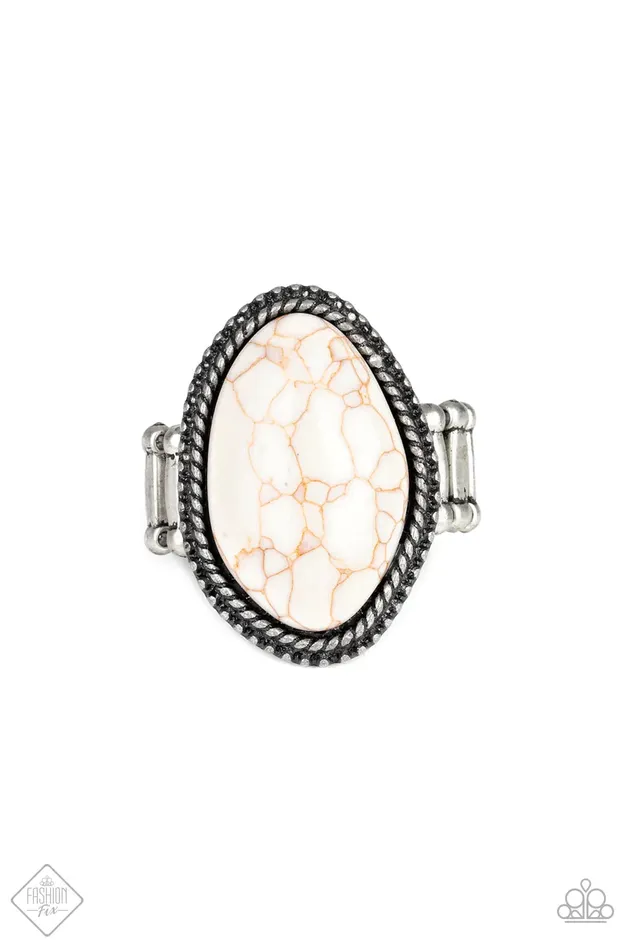 Paparazzi Jewelry Rings Paparazzi Ring Stone Samba White