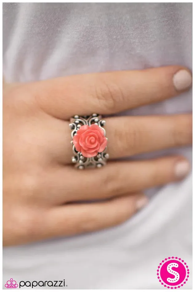 Paparazzi Jewelry Rings Paparazzi Ring The Rose Society Orange