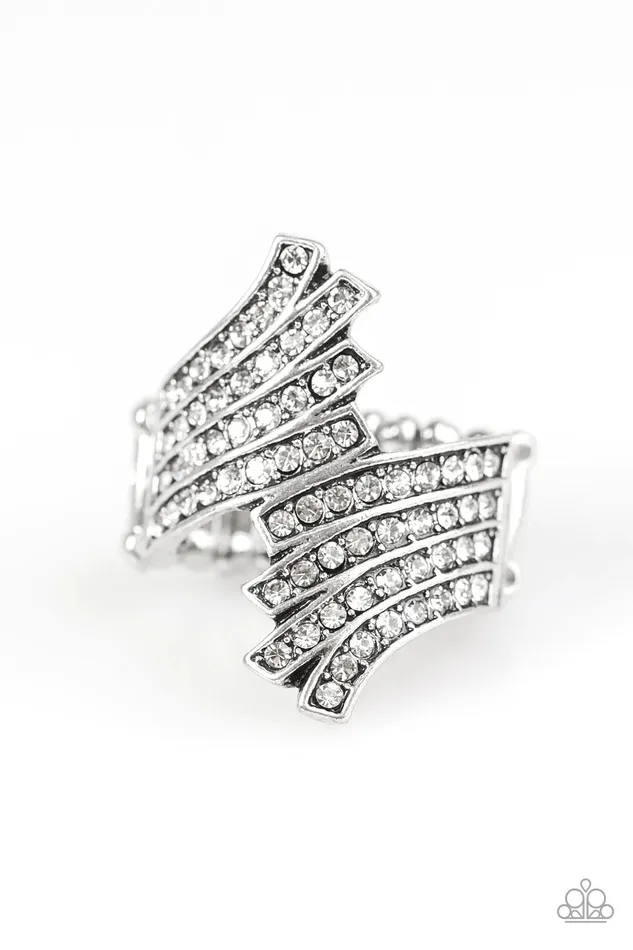 Paparazzi Jewelry Rings Paparazzi Ring Tidal Shimmer White