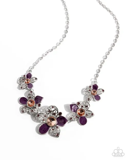 Paparazzi Necklace April Showers Bring Flowers Purple Paparazzi Jewelry Necklaces Paparazzi Necklace April Showers Bring Flowers Purple Paparazzi Jewelry Necklaces