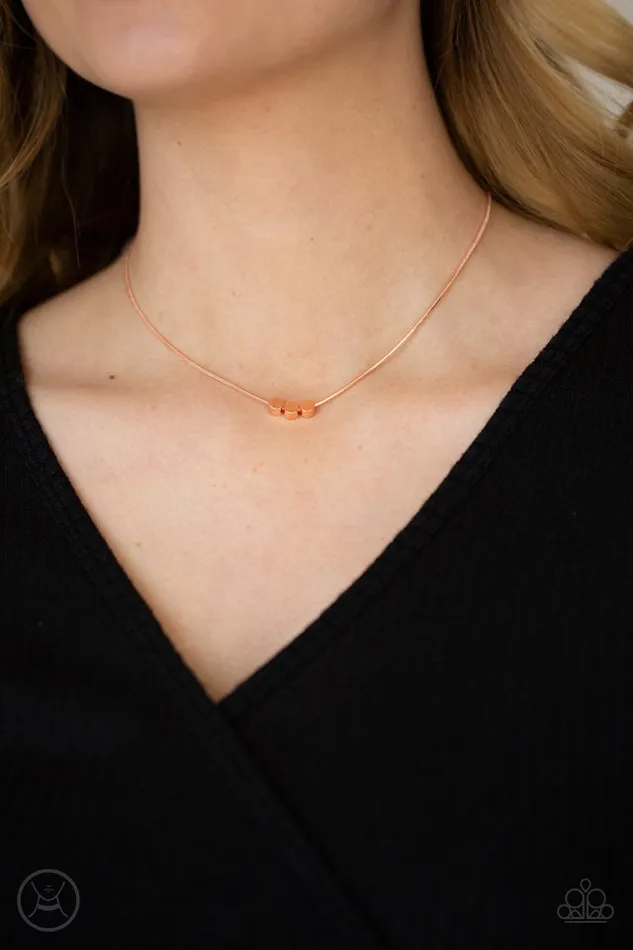 Paparazzi Necklace Dynamically Dainty Copper Paparazzi Jewelry Necklaces