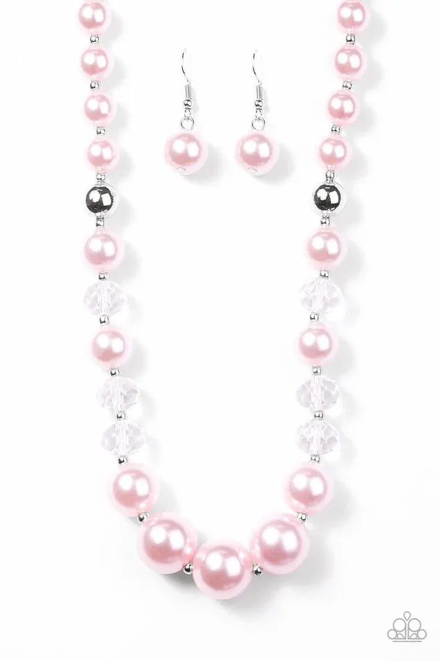 Paparazzi Necklace GLAM Straight Pink Paparazzi Jewelry Necklaces