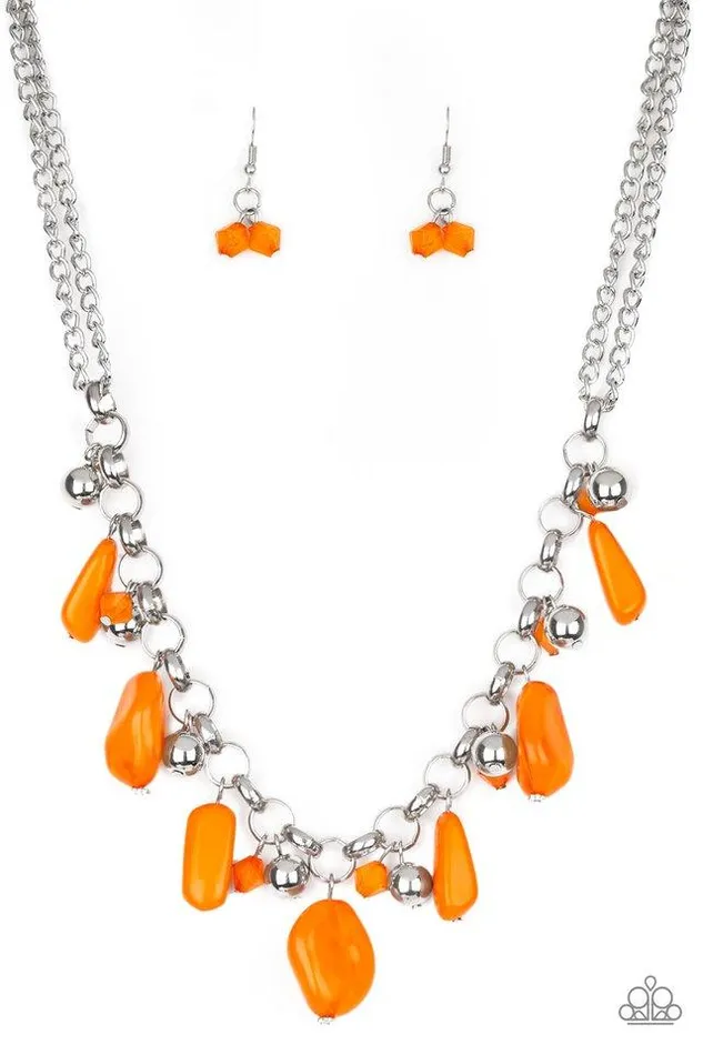 Paparazzi Necklace Grand Canyon Grotto Orange Paparazzi Jewelry Necklaces