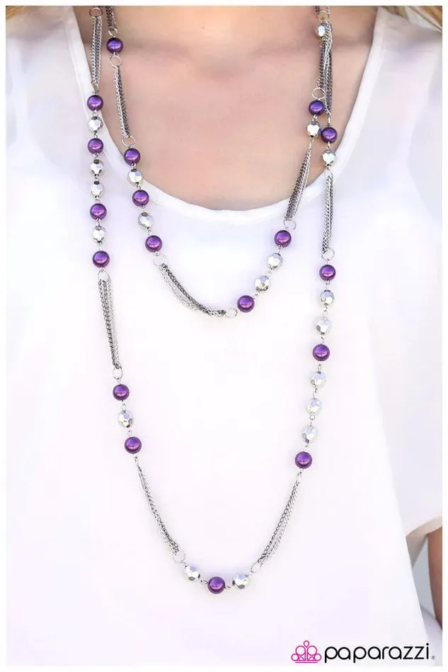 Paparazzi Necklace Harmonious Dissonance Purple Paparazzi Jewelry Necklaces