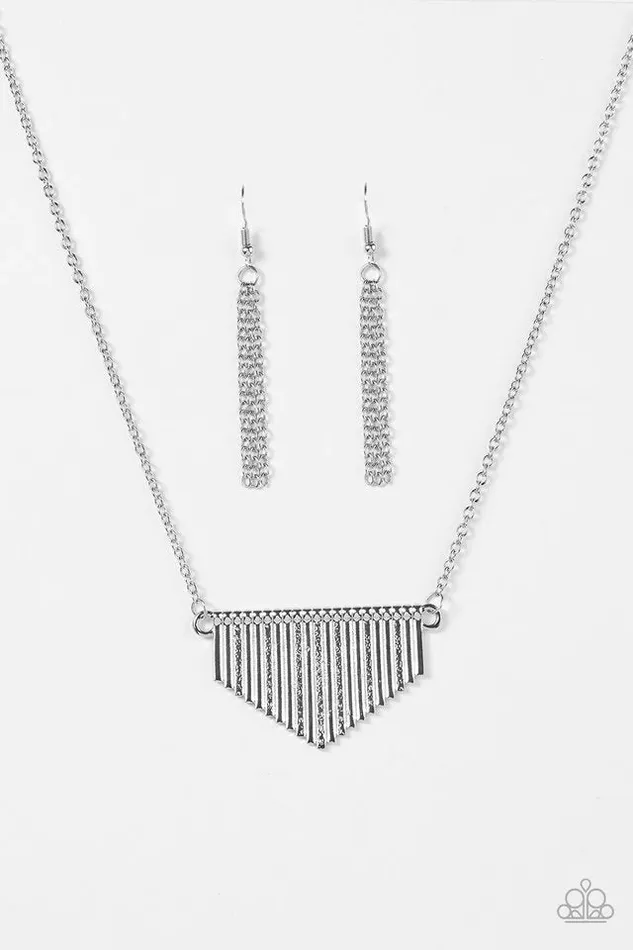 Paparazzi Necklace Imperially Industrial Silver Paparazzi Jewelry Necklaces