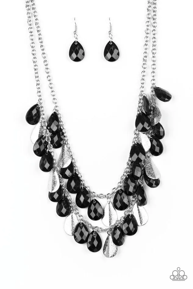 Paparazzi Necklace Life of the FIESTA Black Paparazzi Jewelry Necklaces