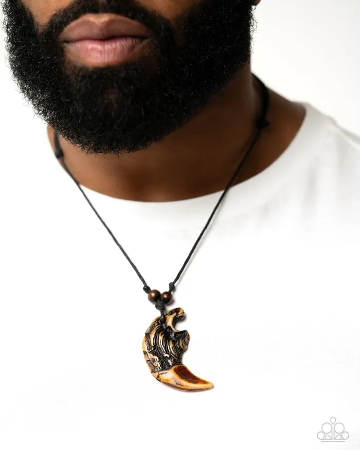 Paparazzi Necklace Lion Legend Black Paparazzi Jewelry Necklaces