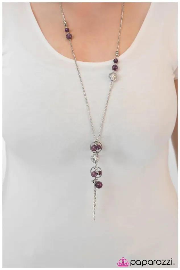 Paparazzi Necklace Love Poem Purple Paparazzi Jewelry Necklaces