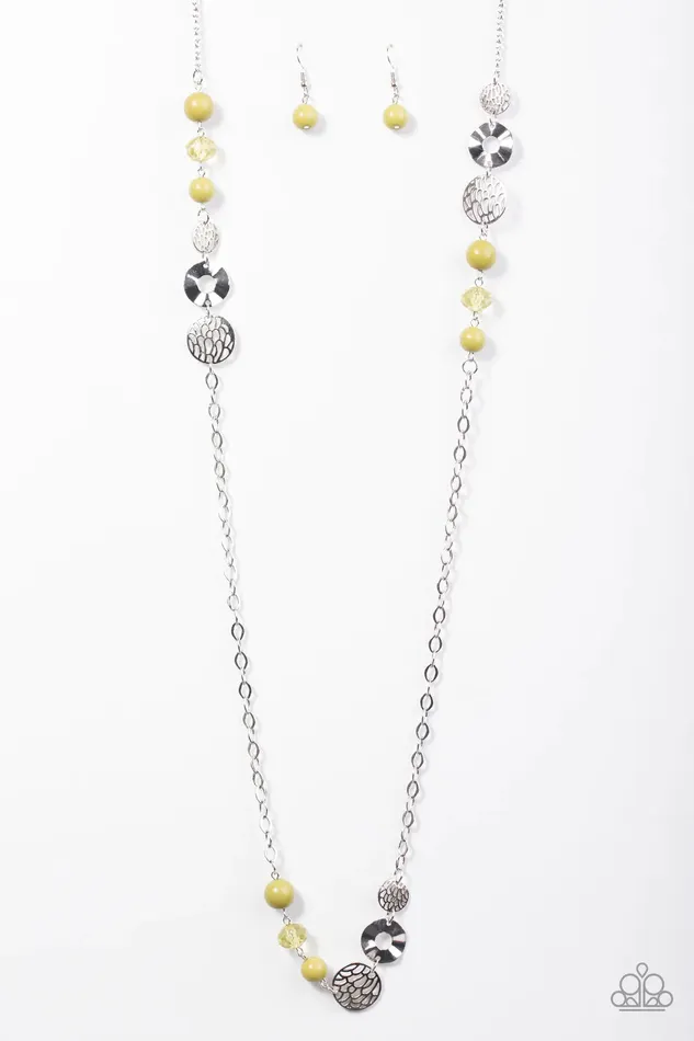 Paparazzi Necklace Midnight Musical Green Paparazzi Jewelry Necklaces