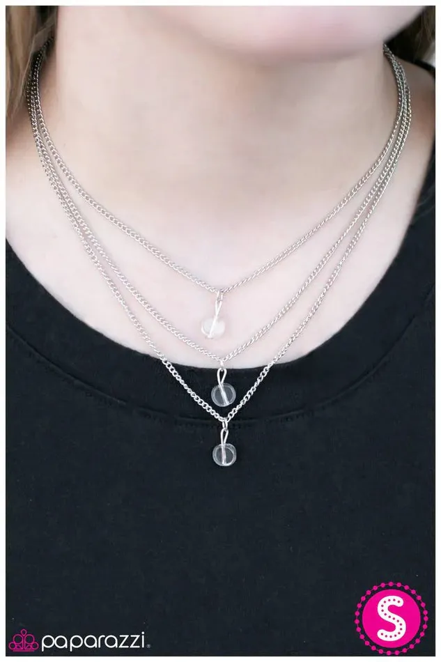 Paparazzi Necklace Never Forget White Paparazzi Jewelry Necklaces