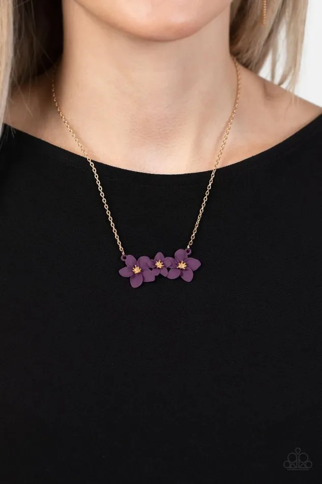 Paparazzi Necklace Petunia Picnic Purple Paparazzi Jewelry Necklaces