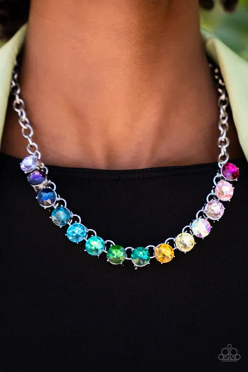 Paparazzi Necklace Rainbow Resplendence Multi Paparazzi Jewelry Necklaces