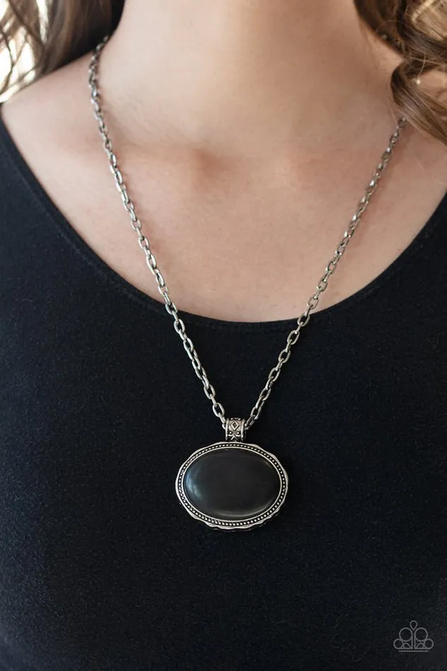 Paparazzi Necklace Sedimentary Colors Black Paparazzi Jewelry Necklaces