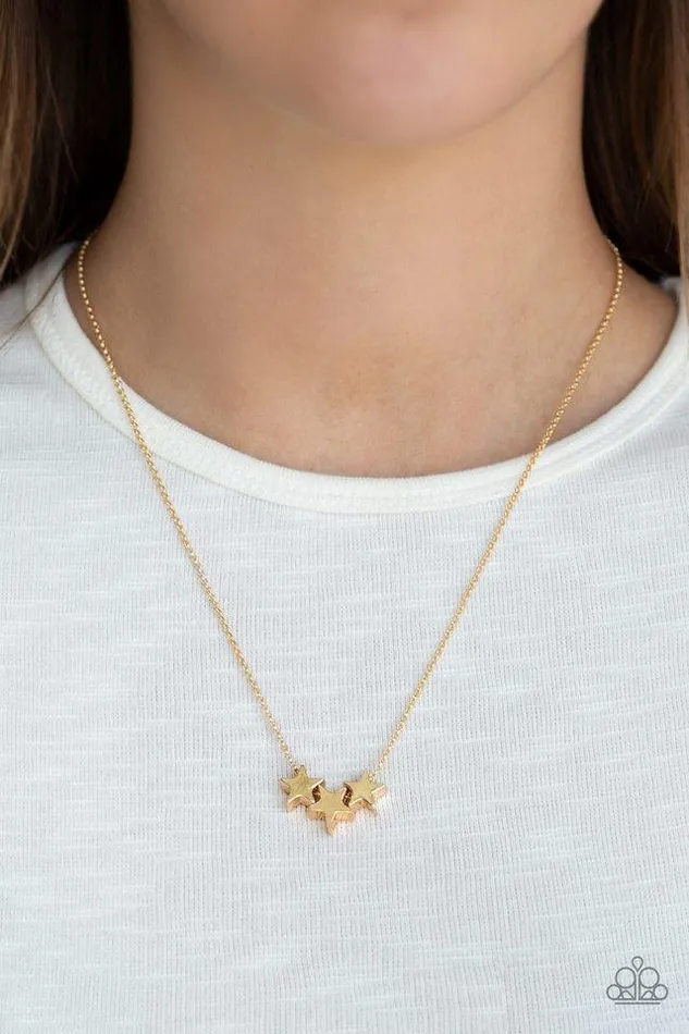 Paparazzi Necklace Shoot For The Stars Gold Paparazzi Jewelry Necklaces Paparazzi Necklace Shoot For The Stars Gold Paparazzi Jewelry Necklaces