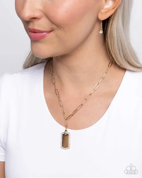 Paparazzi Necklace Simple Street Gold Paparazzi Jewelry Necklaces