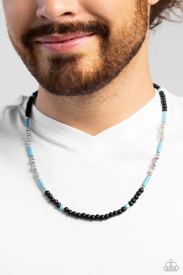 Paparazzi Necklace Volcanic Valiance Blue Paparazzi Jewelry Necklaces
