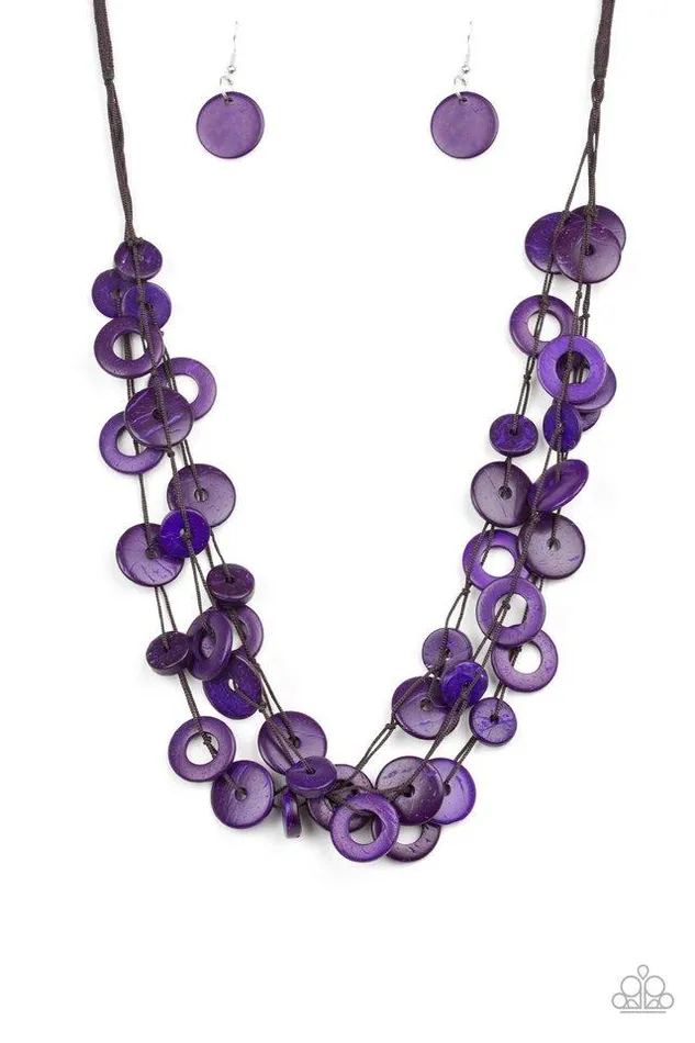 Paparazzi Necklace Wonderfully Walla Walla Purple Paparazzi Jewelry Necklaces