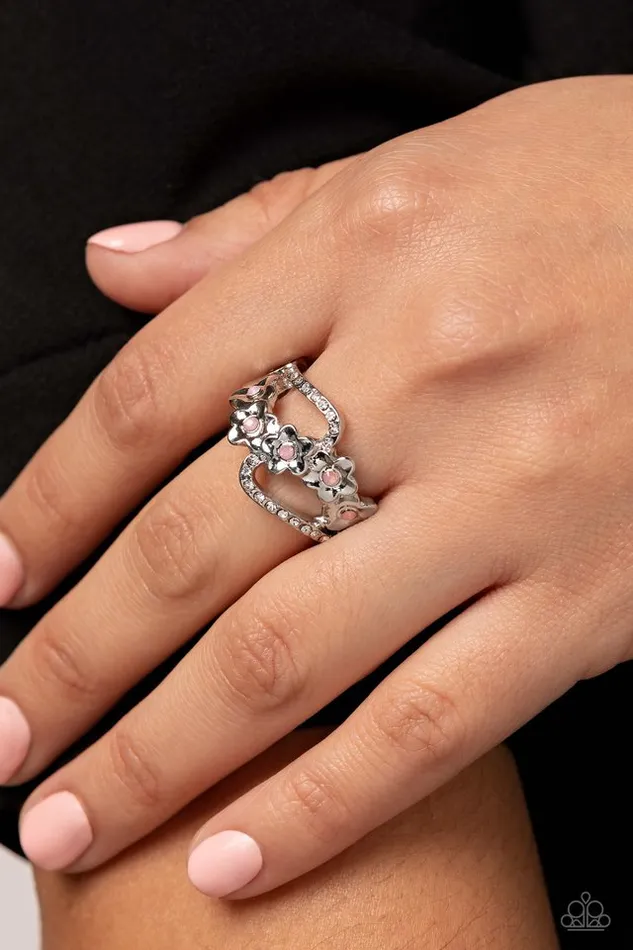 Paparazzi Ring Captivating Corsage Pink Paparazzi Jewelry Rings