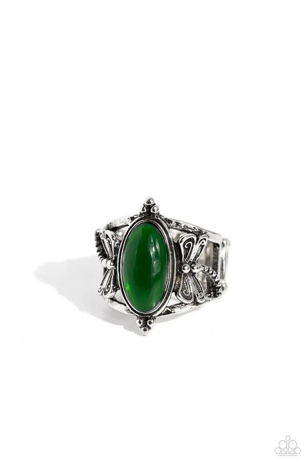 Paparazzi Ring Dance of the Dragonflies Green Paparazzi Jewelry Rings Paparazzi Ring Dance of the Dragonflies Green Paparazzi Jewelry Rings