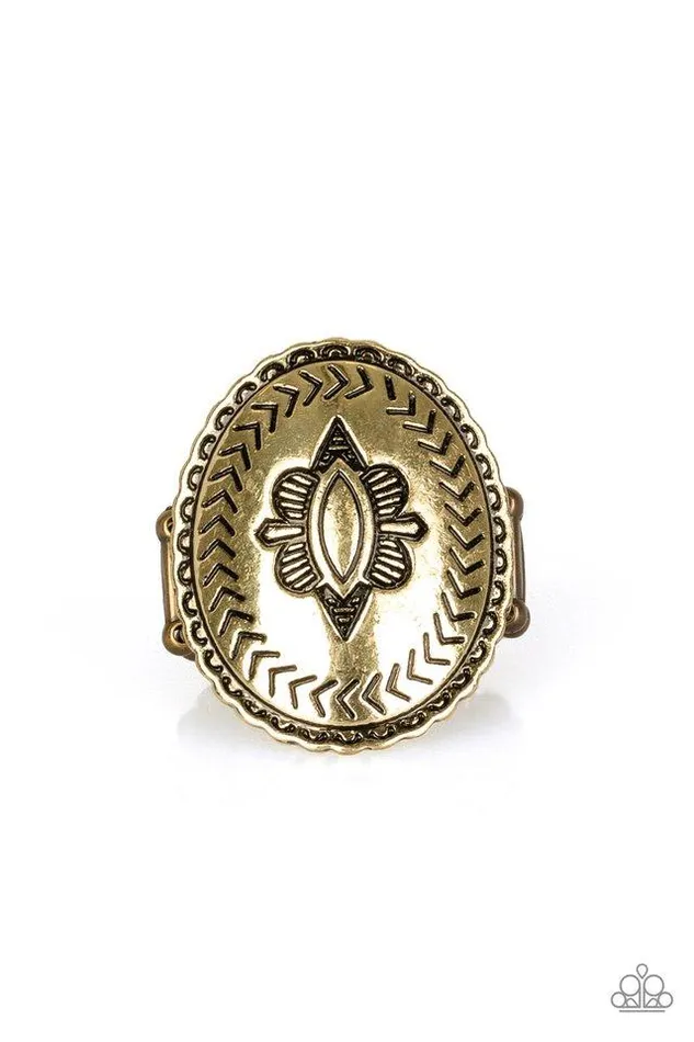 Paparazzi Ring Down And Outback Brass Paparazzi Jewelry Rings