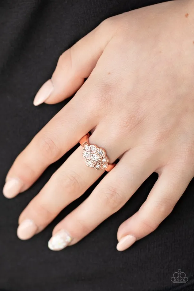 Paparazzi Ring Floral FrouFrou Copper Paparazzi Jewelry Rings