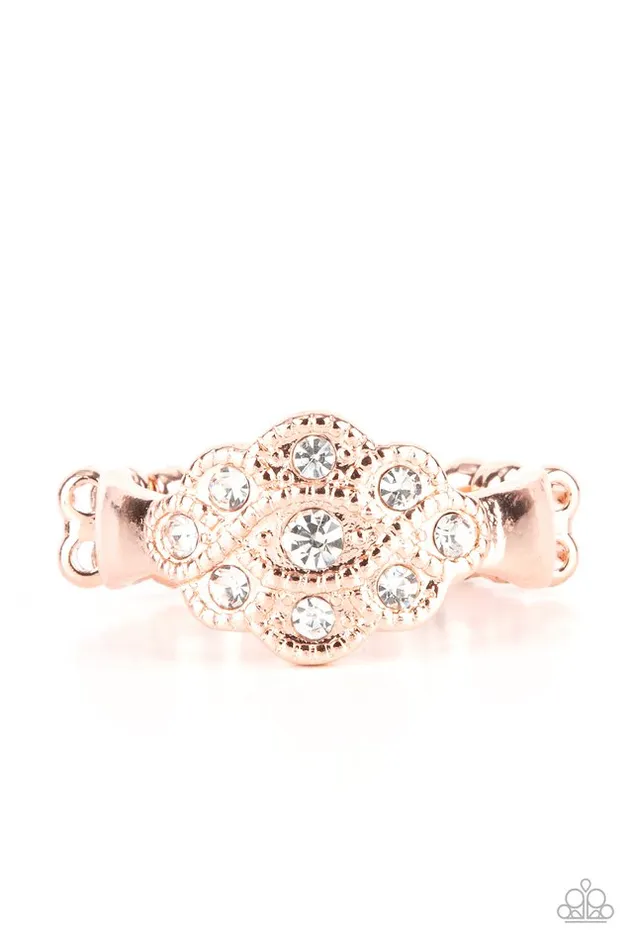 Paparazzi Ring Floral FrouFrou Copper Paparazzi Jewelry Rings