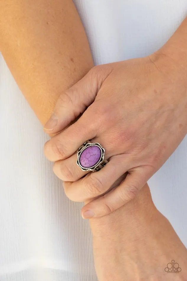 Paparazzi Ring Flowering Dunes Purple Paparazzi Jewelry Rings