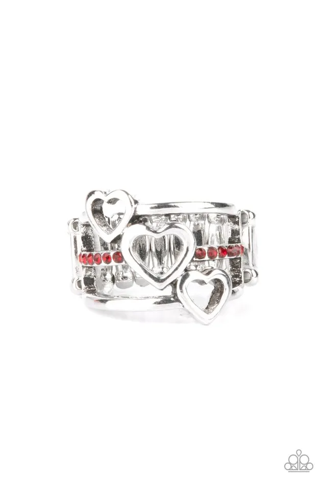 Paparazzi Ring Give Me AMOR Red Paparazzi Jewelry Rings Paparazzi Ring Give Me AMOR Red Paparazzi Jewelry Rings