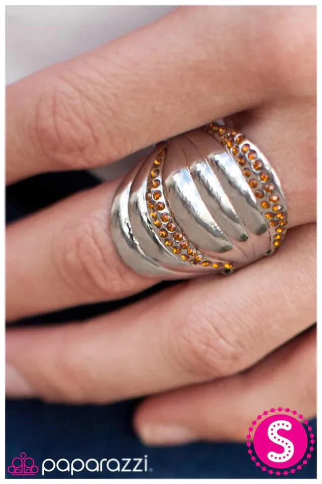 Paparazzi Ring Graded On A Curve Brown Paparazzi Jewelry Rings