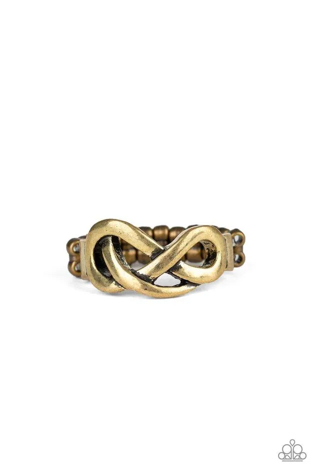Paparazzi Ring Infinitely Industrial Brass Paparazzi Jewelry Rings