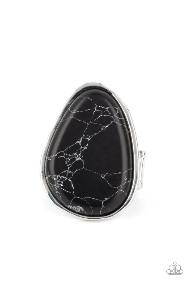 Paparazzi Ring Marble Mecca Black Paparazzi Jewelry Rings Paparazzi Ring Marble Mecca Black Paparazzi Jewelry Rings