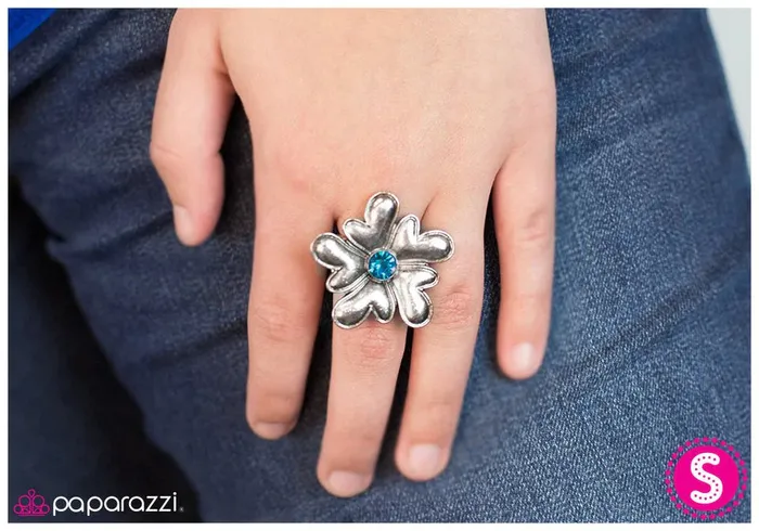 Paparazzi Ring To Your Hearts Content Blue Paparazzi Jewelry Rings