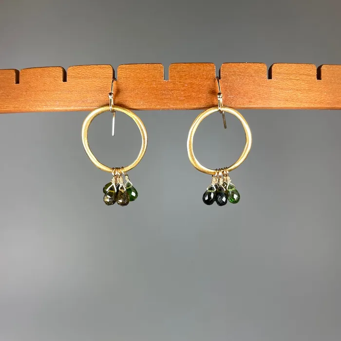 PHILIPPA ROBERTS JEWELRY Earrings Earthy Tourmaline Fringe Earrings