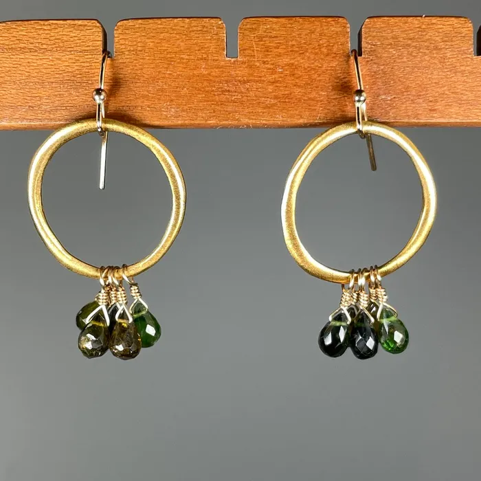 PHILIPPA ROBERTS JEWELRY Earrings Earthy Tourmaline Fringe Earrings