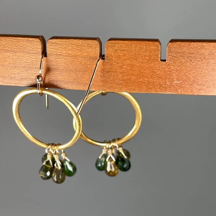 PHILIPPA ROBERTS JEWELRY Earrings Earthy Tourmaline Fringe Earrings