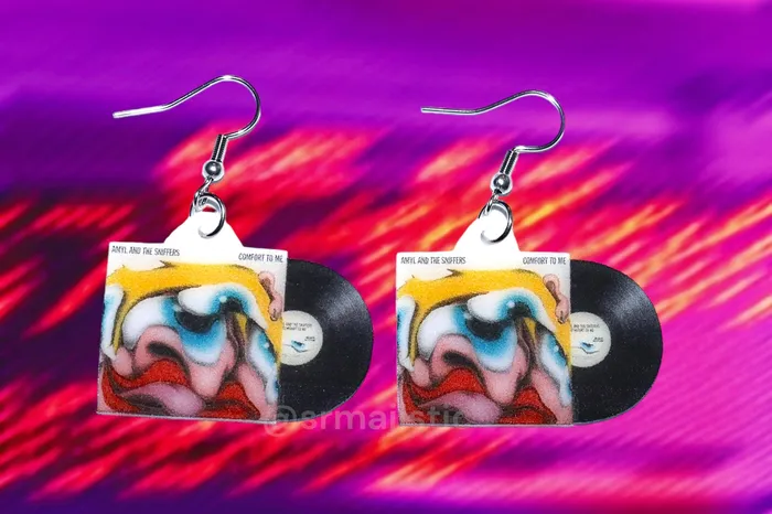 READY TO SHIP Amyl and the Sniffers Comfort to Me Vinyl Album Handmade Earrings Sam Makes Things Earrings READY TO SHIP Amyl and the Sniffers Comfort to Me Vinyl Album Handmade Earrings Sam Makes Things Earrings