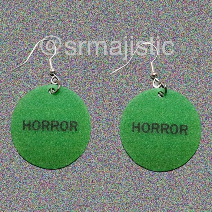 READY TO SHIP VHS Movie Genre Sticker 2D detailed Handmade Earrings Sam Makes Things Earrings READY TO SHIP VHS Movie Genre Sticker 2D detailed Handmade Earrings Sam Makes Things Earrings