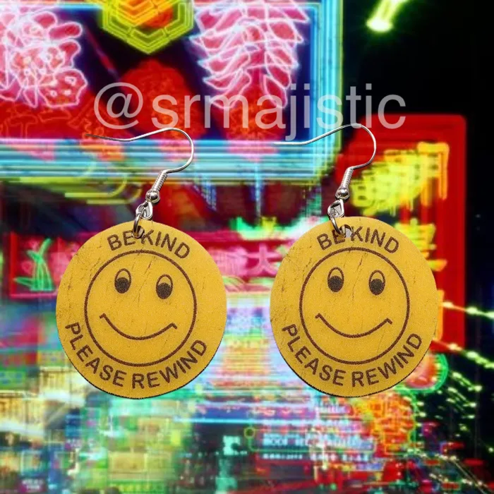 READY TO SHIP VHS Movie Genre Sticker 2D detailed Handmade Earrings Sam Makes Things Earrings READY TO SHIP VHS Movie Genre Sticker 2D detailed Handmade Earrings Sam Makes Things Earrings