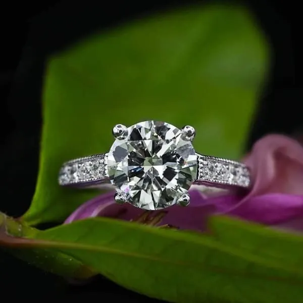 Rings Diamond Source NYC Diamond Engagement Ring Set in 14K White Gold 348ct tw Round Brilliant Natural Diamonds Rings Diamond Source NYC Diamond Engagement Ring Set in 14K White Gold 348ct tw Round Brilliant Natural Diamonds