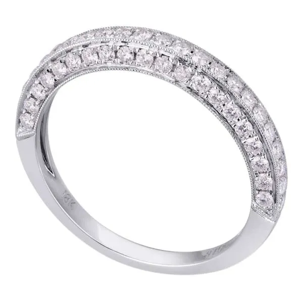 Rings Diamond Source NYC Natural Round Brilliant Diamond Wedding Band Set in 18K White Gold 088ct tw Rings Diamond Source NYC Natural Round Brilliant Diamond Wedding Band Set in 18K White Gold 088ct tw