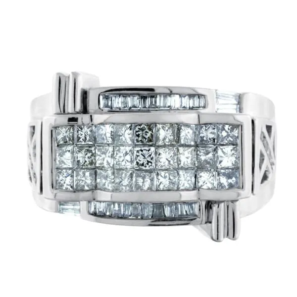 Rings Mens 14k white gold ring with 132ct diamonds RN2706 Diamond Source NYC Rings Mens 14k white gold ring with 132ct diamonds RN2706 Diamond Source NYC