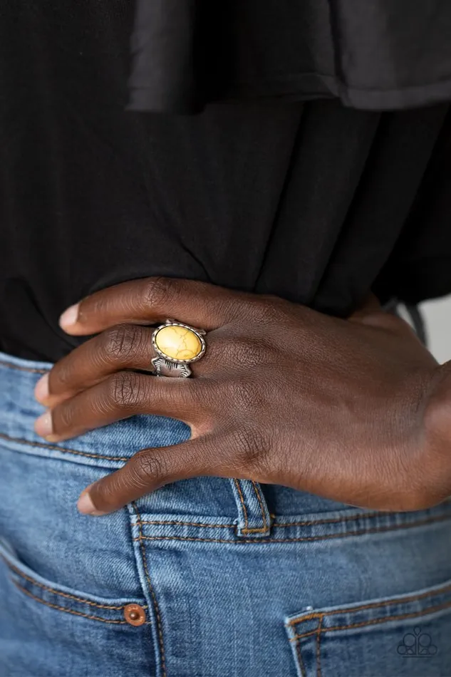 Rings Paparazzi Jewelry Paparazzi Ring Aint No Mesa High Enough Yellow