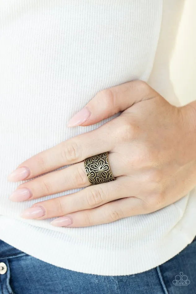Rings Paparazzi Jewelry Paparazzi Ring Butterfly Bayou Brass