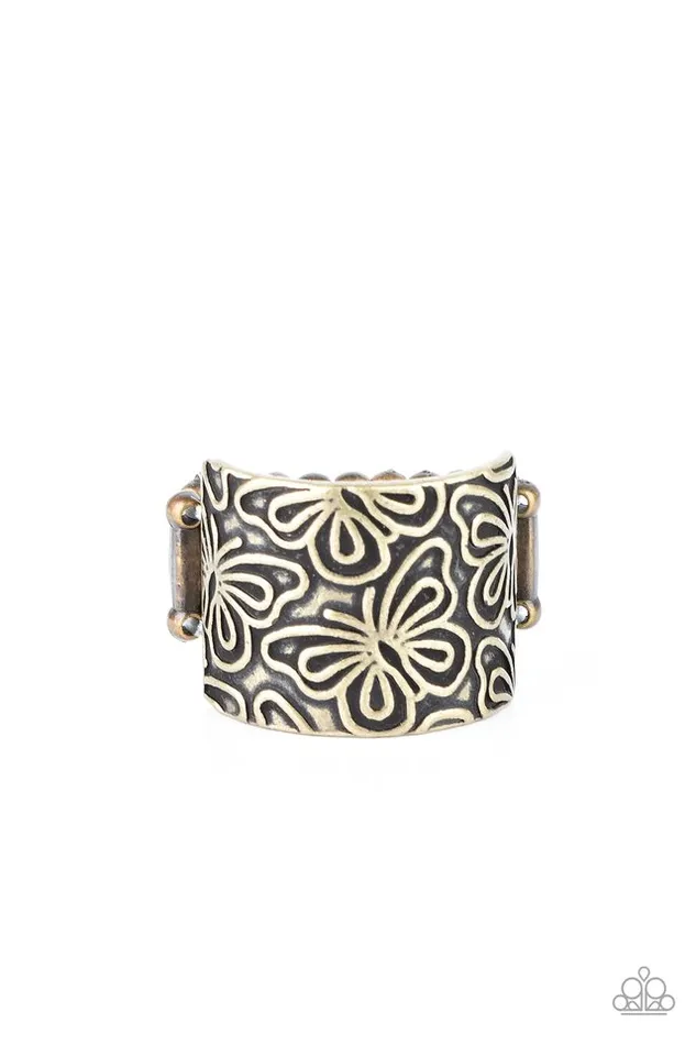 Rings Paparazzi Jewelry Paparazzi Ring Butterfly Bayou Brass