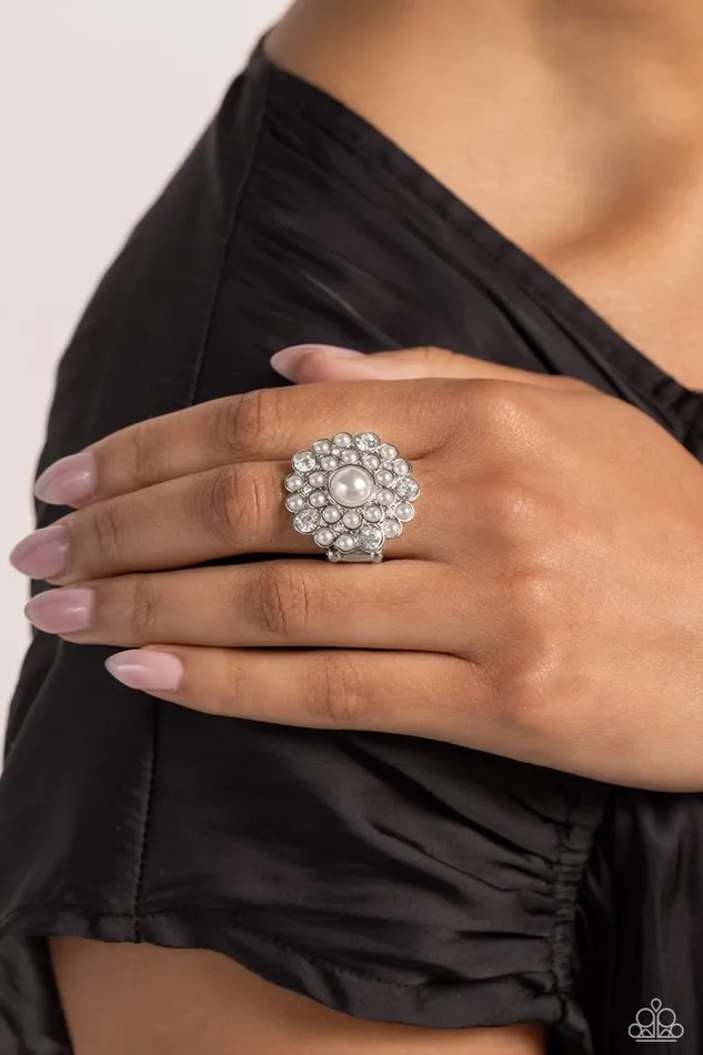 Rings Paparazzi Jewelry Paparazzi Ring Gatsby Gait White