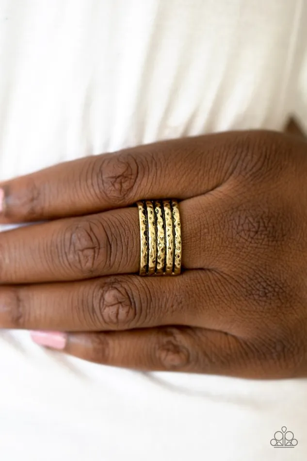 Rings Paparazzi Jewelry Paparazzi Ring Texture Timbre Brass