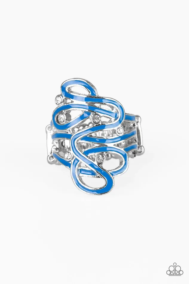 Rings Paparazzi Jewelry Paparazzi Ring The RunAround Blue