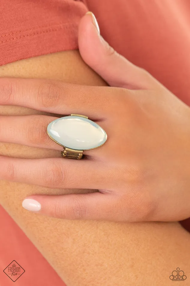 Rings Paparazzi Ring Fashion Fix May 2021 Opal Odyssey Brass Paparazzi Jewelry